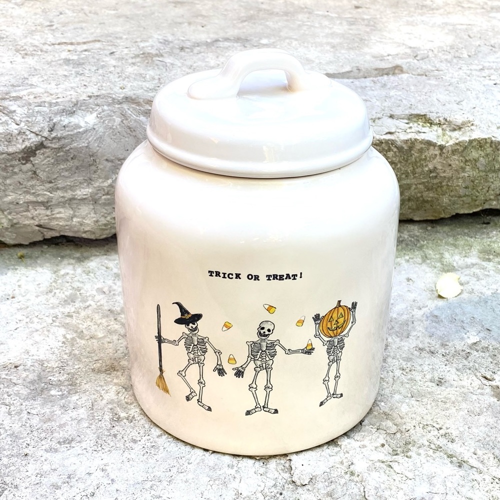 Rae Dunn TRICK OR TREAT Halloween Canister